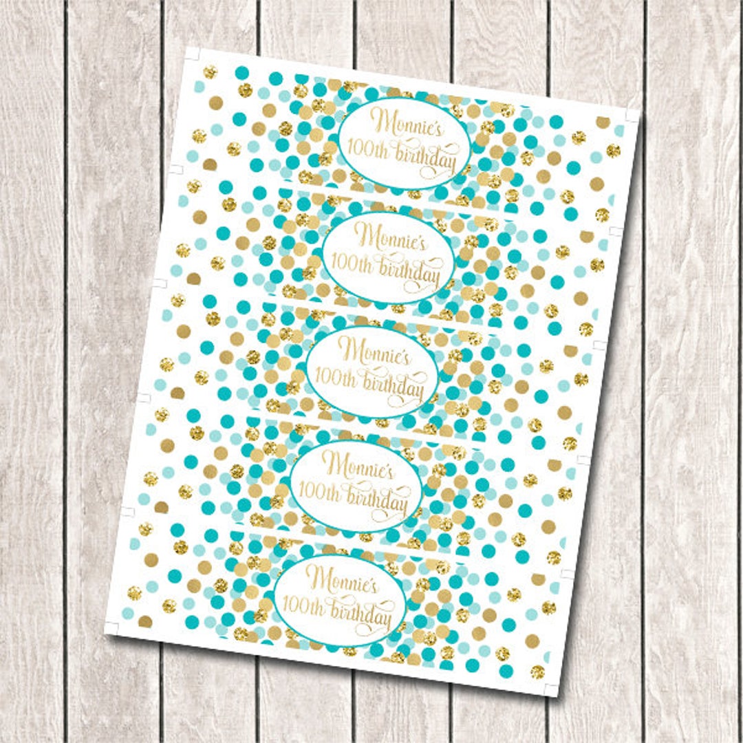 ハッピーバースデーウォーターボトルラベル50枚 ブラック\u0026ゴールデン ウォーターボトルステッカー 花火柄 ドリンクラッパー  ゴールドとティールの誕生日ウォーターボトルラベル印刷可能ウォーターボトルラップパーソナライズされた誕生日デコレーションあらゆる年齢の誕生 ..., image size:1080x1080