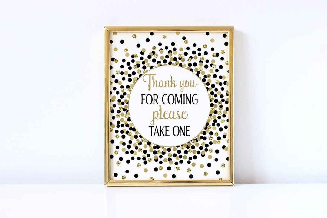 Cartello Metallico Vintage 20x30cm "Thank You For Coming Please Take One": Decorazione Parete Per Matrimoni, Bar, Casa