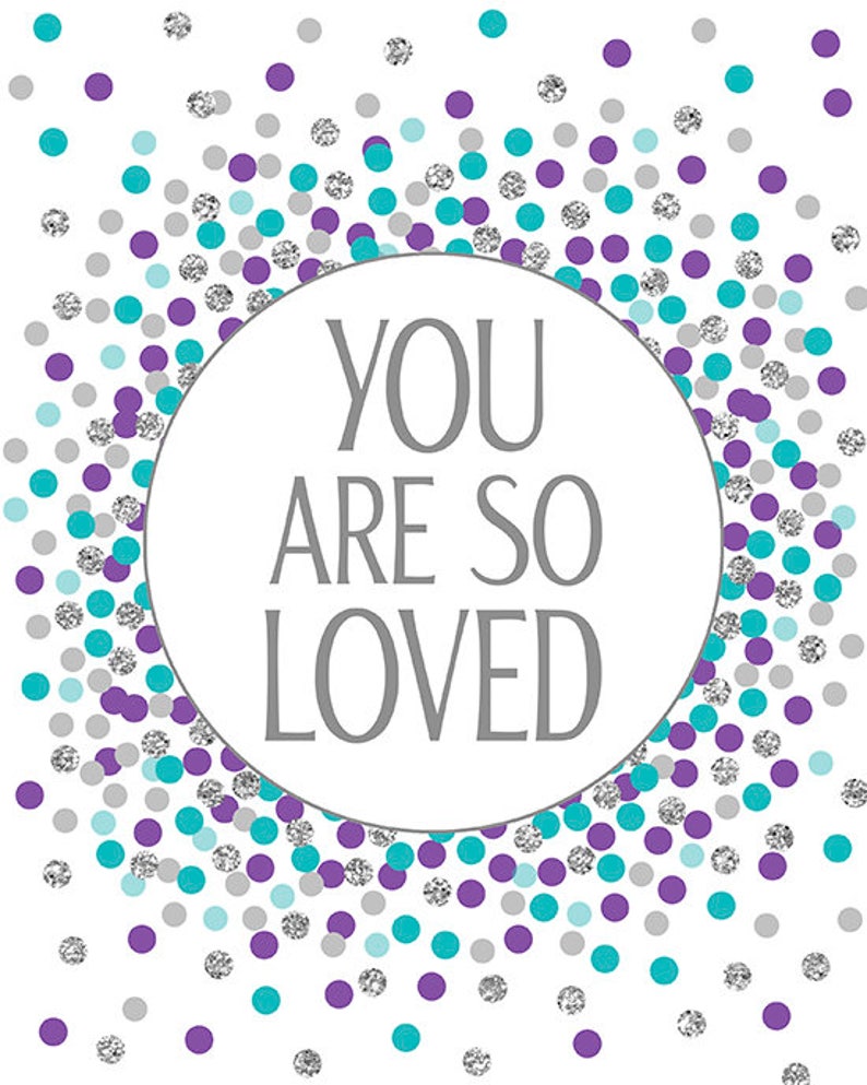Set of Prints for Baby Girl Nursery You Are so Loved Print Etsy