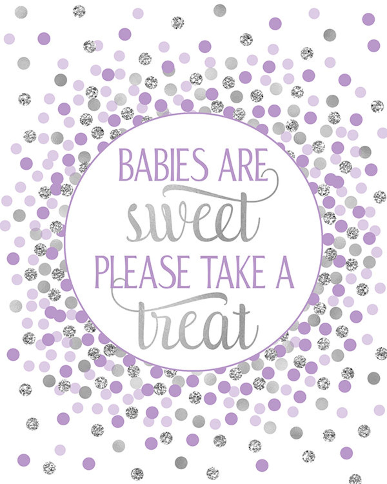 Baby Shower Signs Printable Girl Baby Shower Table Signs | Etsy