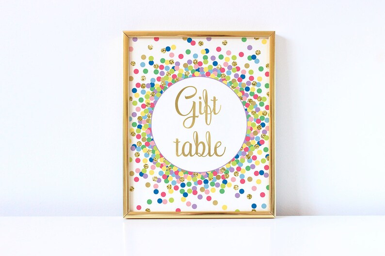 Gift Table Sign Printable Baby Shower or Birthday Party - Etsy