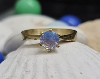 Gold Filled Opalite Ring: Delicate Gemstone Jewelry