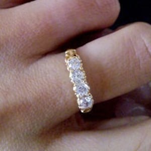 Engagement ring ,gold ring, crystals ring ,wedding ring, sparkly ring, clear quartz jewelry ,birthday gift