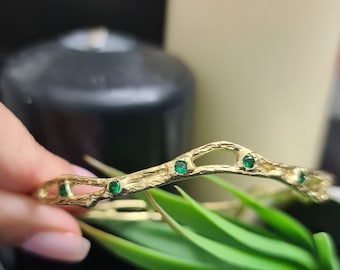 Birthstone Bracelet, Gemstone bangle, Gold Filled Bangle, Birthstone Jewelry, Custom Bracelet, Gift for Mom