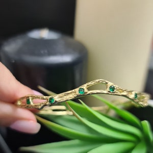 Gold Filled Birthstone Bangle: Custom Gemstone Bracelet