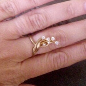 Engagement ring, wedding gift,14k Gold filled ring , crystals ring, gold ring, gemstone ring, delicate ring