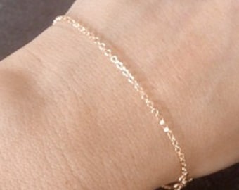 Chain bracelet, Thin Delicate Bracelet, gold bracelet, everyday jewelry, simplistic bracelet, dainty gold bracelet