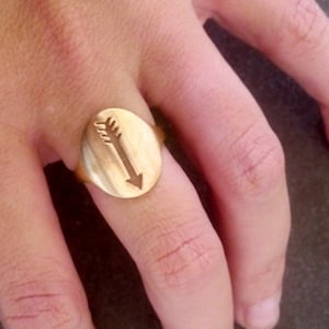 Arrow Ring, Gold Ring, Tiny Arrow Ring, Everyday Ring, Adjustable Ring, Tiny Ring, Slim Ring