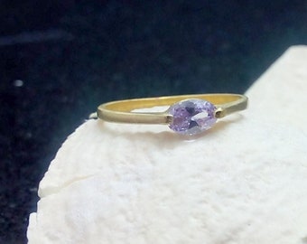 Alexandrite Ring: 14k Gold Filled, June Birthstone