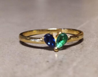 Gold Filled Heart Ring: Personalized Gemstone Birthstone Ring
