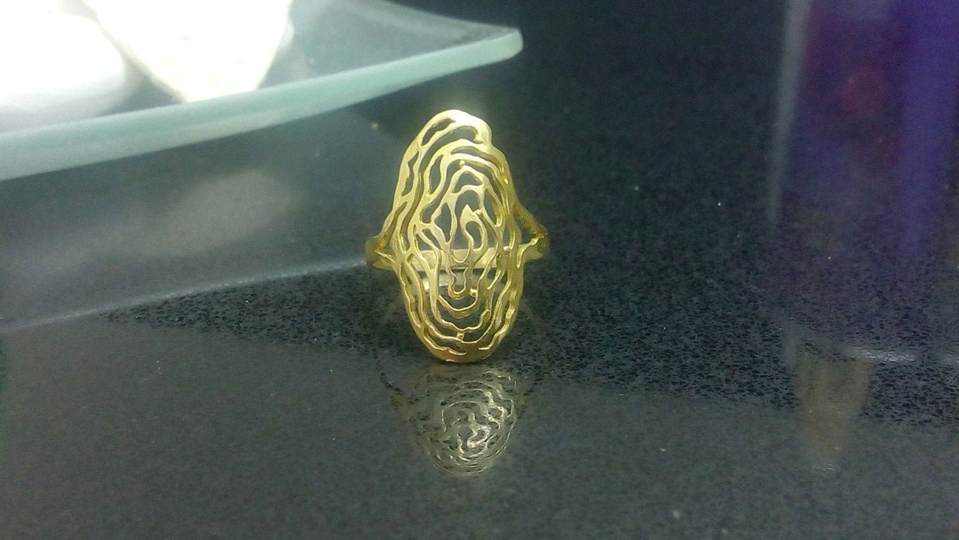 Filigree Rings Gold Plated 14k Gold Filled Filigree Ring: Vintage Floral Lace Design - Etsy