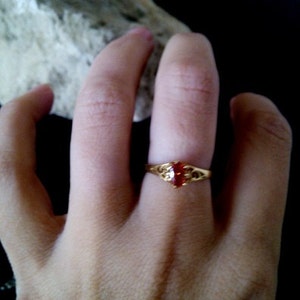 Dainty prong ring, Delicate ring, Citrine ring, gold ring, gemstone ring, yellow ring, Citrine jewelry, bridal ring, wedding ring image 4