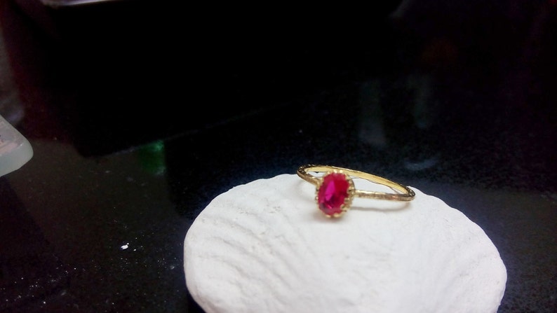 July birthstone ring,Stacking Ring Thin Stackable Ring,Vintage Ring,Gemstone Ring SALE Ruby Ring,Gold Ring Fuchsia Ring,Bridal Ring