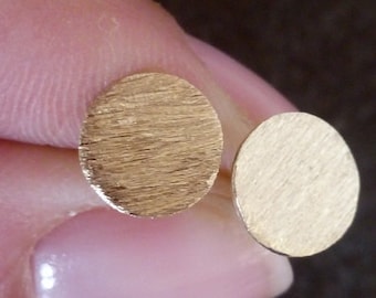SALE! Tiny Gold Dot Studs, Rose Gold, Simple Circle Earrings, Post Earrings, Minimal Studs, Modern Jewelry, Delicate Earrings