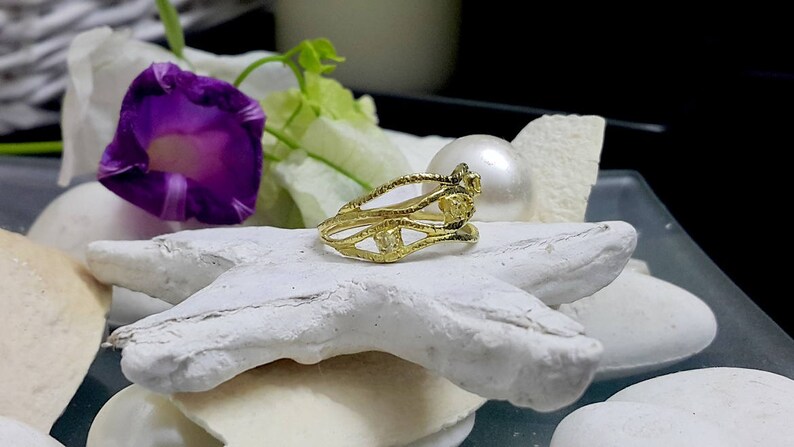 Stack Ring,Tiny Stones Ring,Gold Ring,Dainty Ring,Yellow Ring,November Birthstone,Gift For Her Citrine Ring SALE