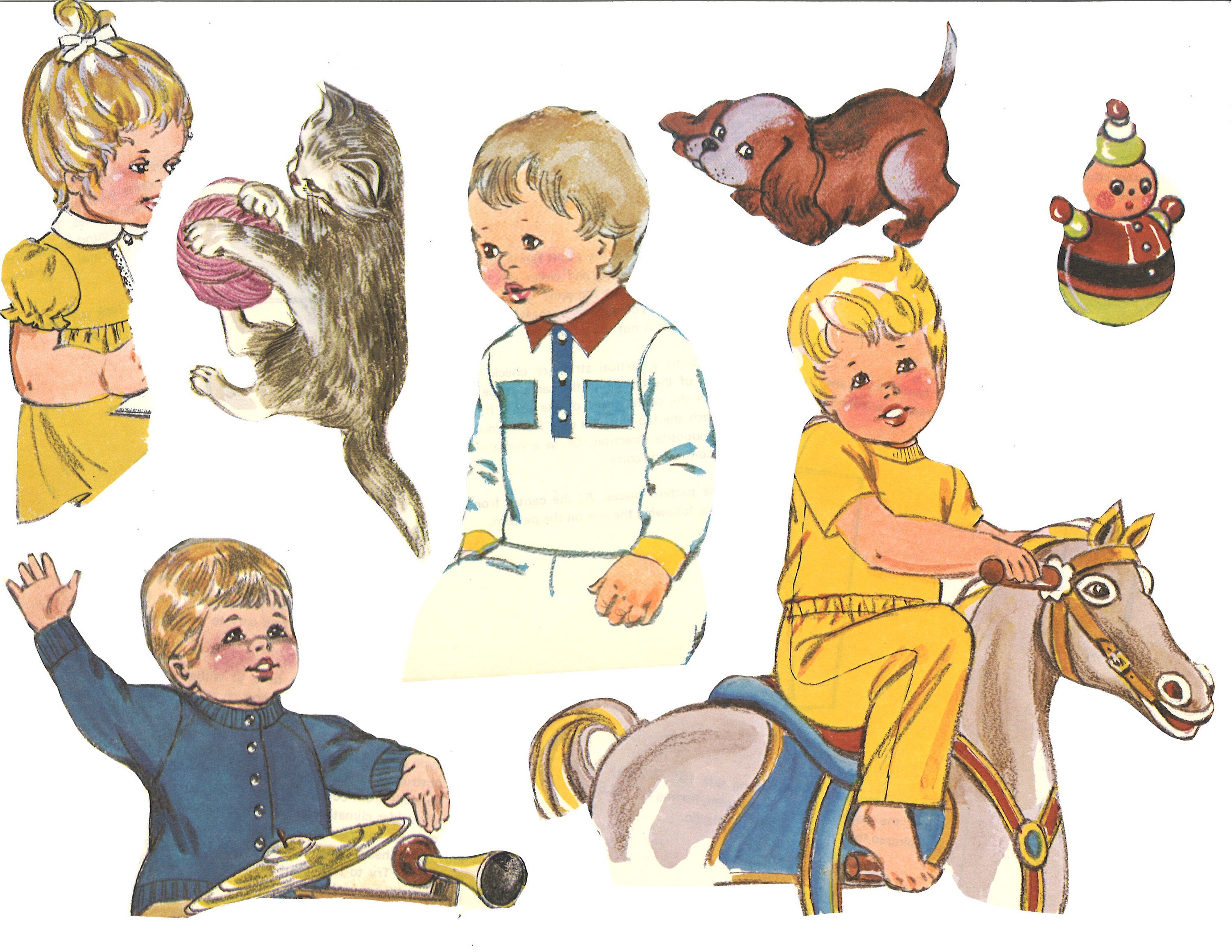 Vintage Children Ephemera Fussy Cut, Junk Journaling Downloadables Etsy