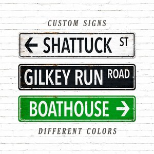 Custom Street Sign,Personalized Street Sign,Rustic Road Sign,Name Sign,Vintage style,Outdoor sign,Metal Sign,Personalized Gifts