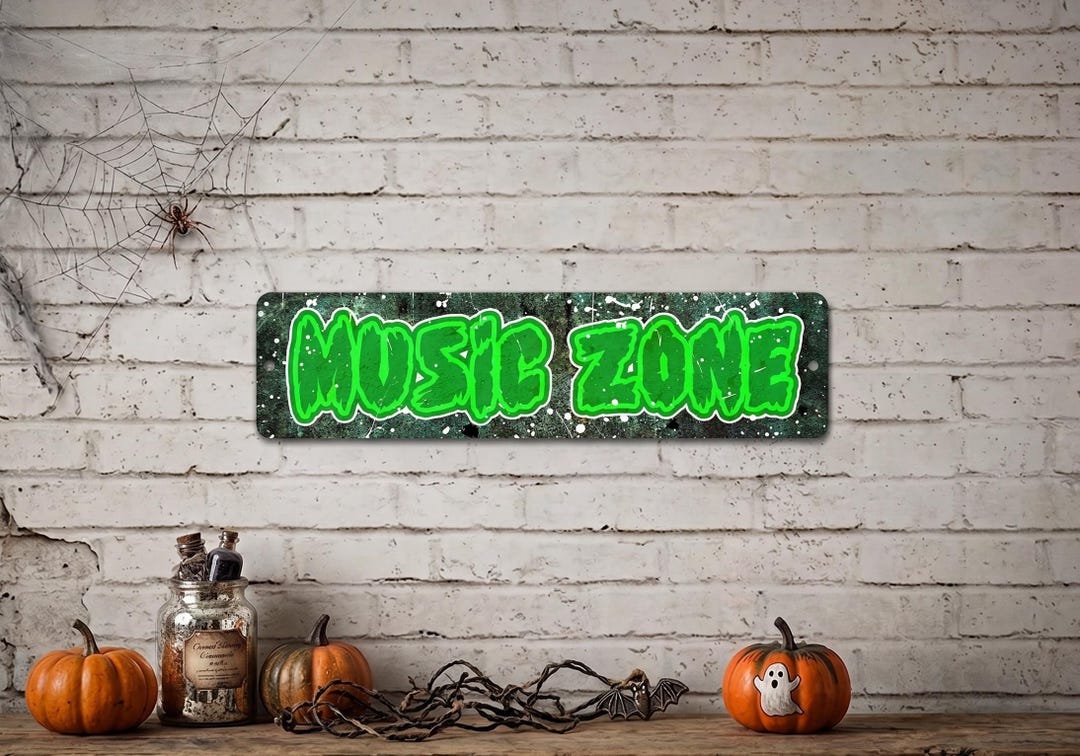 Gothic Display Sign Custom Gothic Metal Wall Sign, 3 Colors Personalized Halloween Decor ...