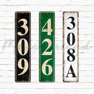 Hausnummer Strassenschild, Briefkastenschild, Türschild, Metallschild, Personalisiertes Schild, Benutzerdefiniertes Schild