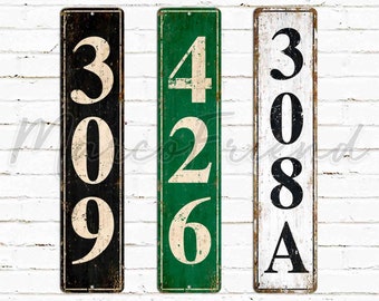 Number Metal Sign, Mailbox Sign, Street Sign, Personalized Sign, Custom Sign