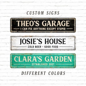Custom Metal Sign, Metal Personalized Sign
