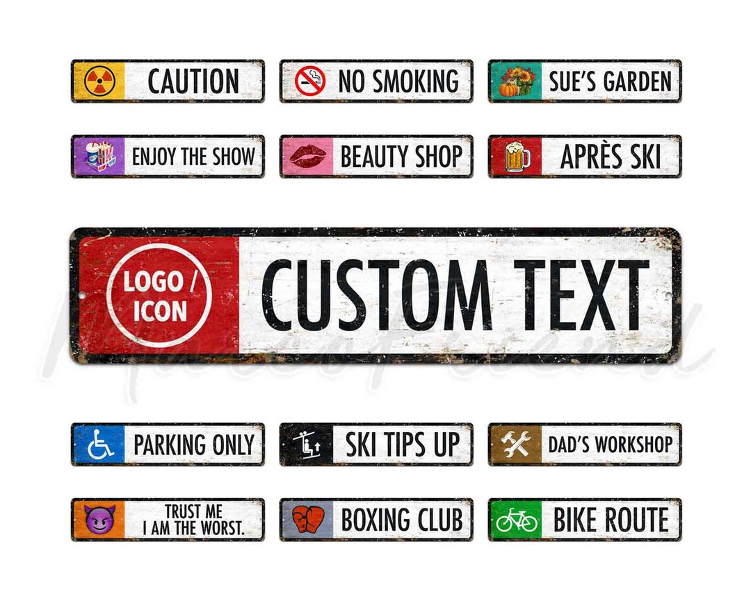 Custom Metal Sign, Wall Decor, Personalized Brand Logo / Icons / Symbol ...