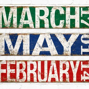 Anniversary Date Sign, Personalized Metal Sign
