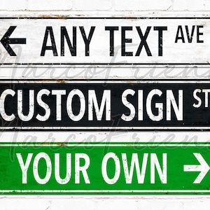 Custom Street Sign,Personalized Street Sign,Rustic Road Sign,Name Sign,Vintage style,Outdoor sign,Metal Sign,Personalized Gifts