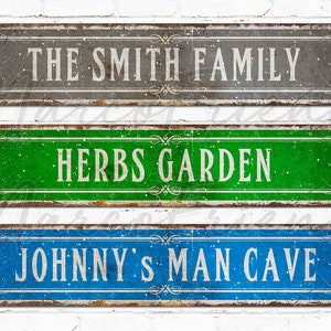 Custom Home Sign, Man Cave Sign, She Shed Sign, Outdoor Metal Sign, Personalized Gifts