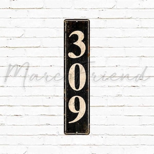 Custom Sign, House Number, Personalized Gifts, Metal Wall Sign