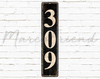 Custom Sign, House Number, Personalized Gifts, Metal Wall Sign