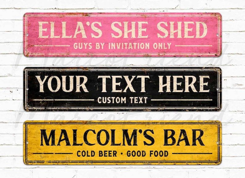 100+ Best Etsy Custom Metal Signs EtsyHunt