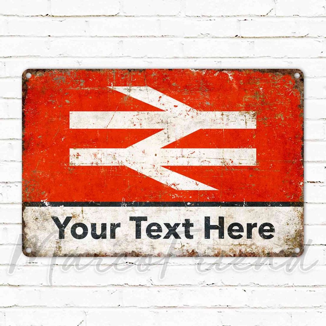 Railway Station Sign, Custom Metal Sign, Personalied Gifts - Etsy