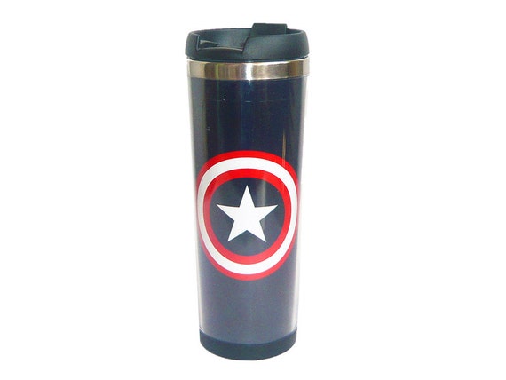 Coffee Mug Captain America Badge Creative Coffee Cup For Etsy