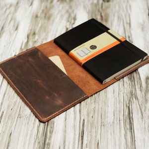 Personalized Refillable Leather Journal cover for Moleskine XL, field notes cover leather  / Cahier / Volant Journal - 305