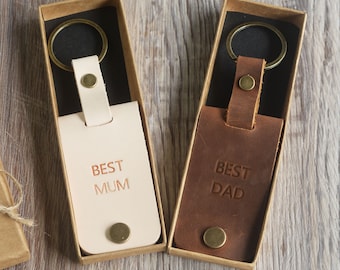 Fathers Day mens gift, Personalised Photo Keyring, Fathers Day Gift for New Dad, Personalized Photo Keychain, leather photo key holder