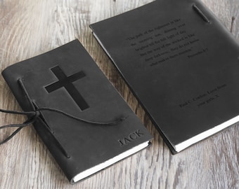 Personalized Prayer Journal, Prayer Gift, Christian Gift, Leather Prayer bible Notebook, Religious Gifts for Her, Fathers Day Gift