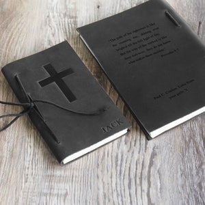Personalized Prayer Journal, Prayer Gift, Christian Gift, Leather Prayer bible Notebook, Religious Gifts for Her, Fathers Day Gift