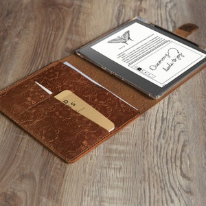 Custodia in pelle personalizzata per Kindle Scribe 10.2", supporto integrato Kindle Scribe Cover con portapenne di alta qualità, Amazon Ereader Cover 606-SC