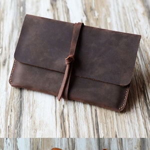 Leather Macbook Case Laptop Case Notebook Case iPad Case iPad Pro Case Laptop Bag Macbook Sleeve Distressed Brown