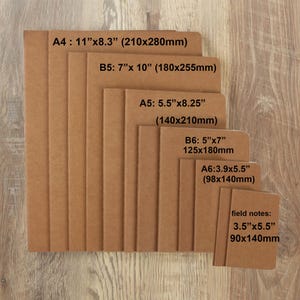Pacote com 4 cadernos kraft, cadernos de anotações com linhas, cadernos de composição para escola, cadernos para escritório, 60 páginas.