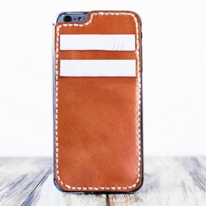 iPhone 6 Fall iPhone 6 s Brieftasche Fall iPhone 6 + Fall Monogramm iPhone 6 s + Leder iPhone 6 Leder Fall Kartenhalter - orange