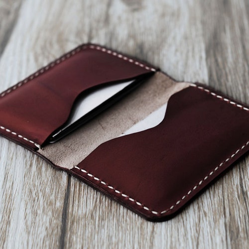 Personalized Leather Business Card Holder 110/ Bussiness Card - Etsy