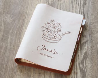 Personalized Recipe Book to Write in Your Own Recipes - 6 Ring Recipe Binder with 80 Recipe Sleeves