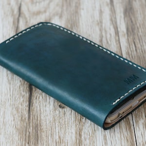 Custodia personalizzata in pelle per iPhone 15 / 14 / 13 / 12 / 11 / portafoglio iPhone 7 / 8 / Plus / portafoglio iPhone XR / Xs Max da donna o da uomo