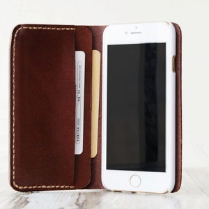 Funda de cuero personalizada para iPhone 15 /15 Pro, billetera 15 Pro Max, iPhone 13 / 12 Pro / 11 / XS / Xs Max Case Wallet / iPhone Leather