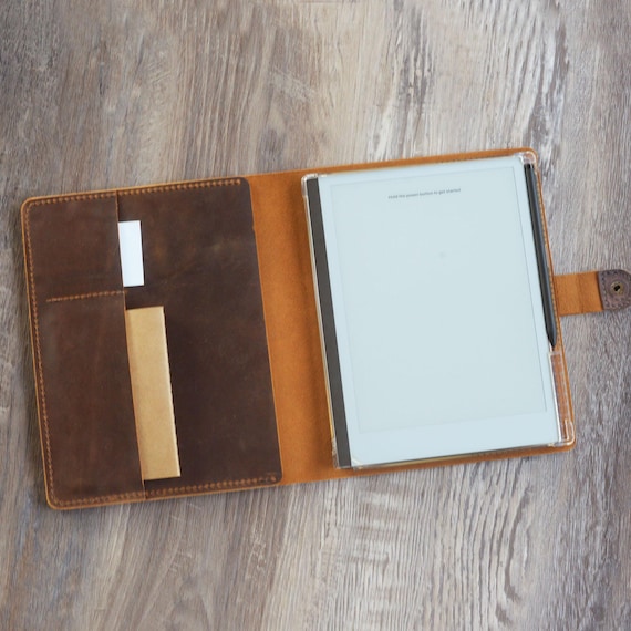 Personalized Leather Case for remarkable paper pro / Pro move / Paper Pure / remarkable 2, with Premium Pen Holder,  eReader Cover 606-RM