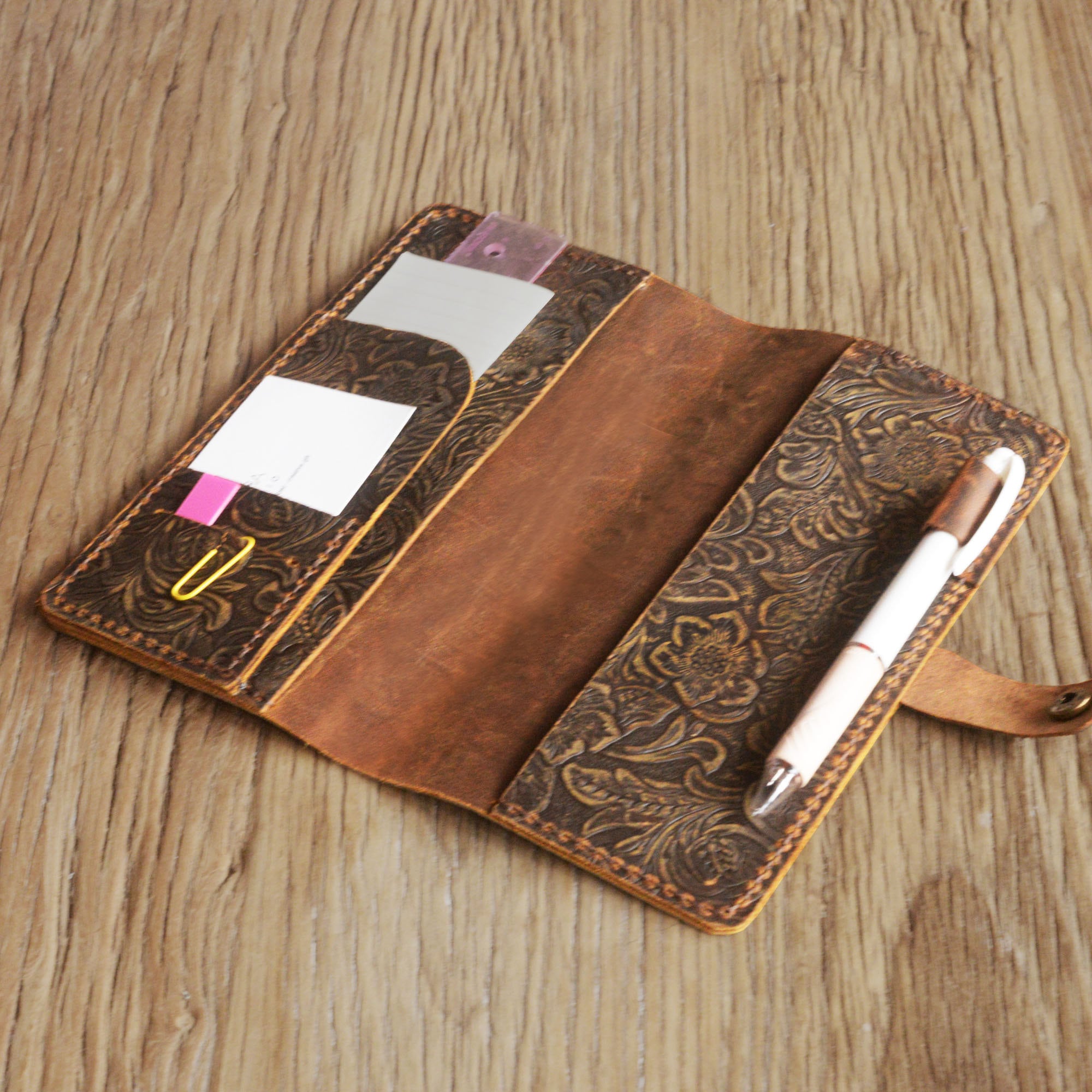 Personalized Leather Hobonichi Weeks Cover, Mega Weeks Cover, Notebook -  Extra Studio