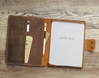 SUPER NOTE セット (Super Note & Folio) Supernote A5x Case, Personalized Leather Supernote A6X Folio
