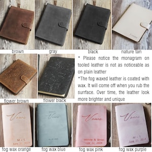 Personalized Leather Kindle paperwhite 12th 11th gen generation case cover , full grain leather cover case for All new kindle 2024 image 4